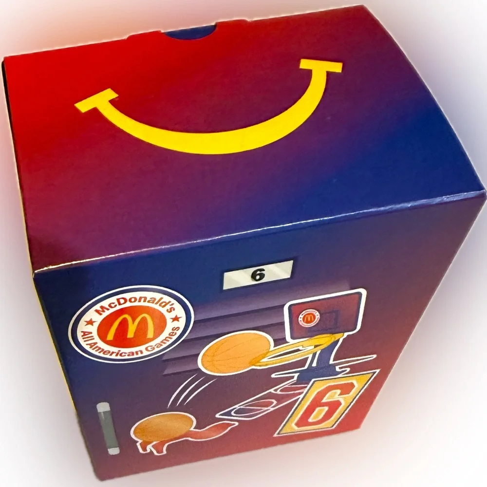2025 MCDONALDS ALL AMERICAN GAMES #6 BASKETBALL STICKERS HAPPY MEAL TOY ORANGE